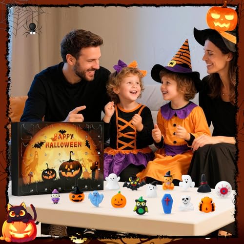 Squishy Advent Calendar 2026, Halloween Advent Calendar 24 Days for Kids