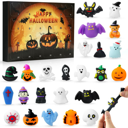 Squishy Advent Calendar 2026, Halloween Advent Calendar 24 Days for Kids