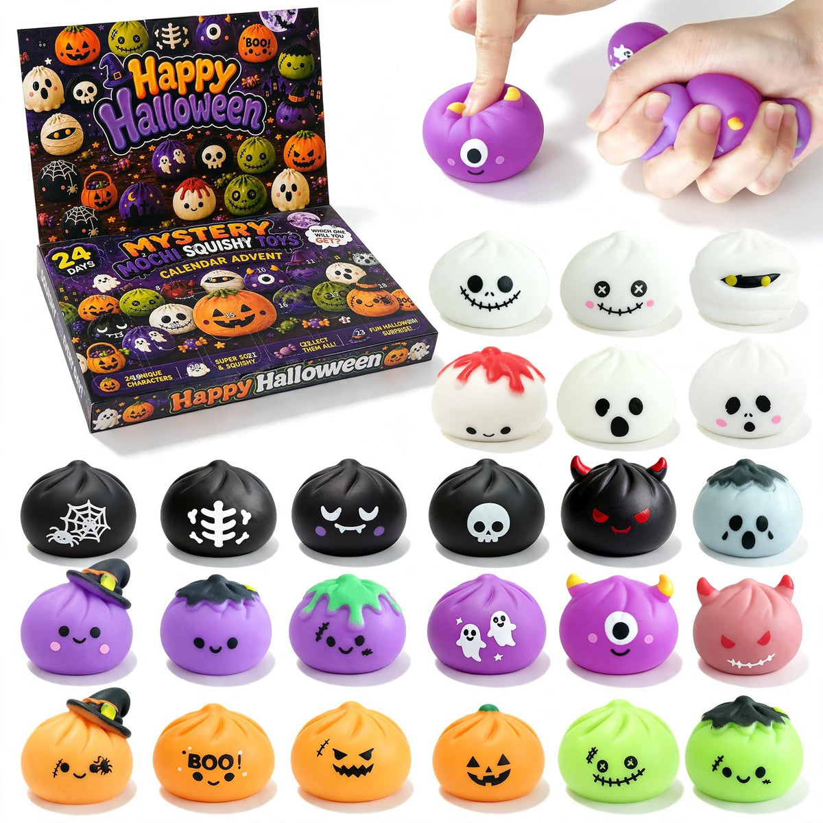 Squishy Advent Calendar 2026, Halloween Advent Calendar 24 Days