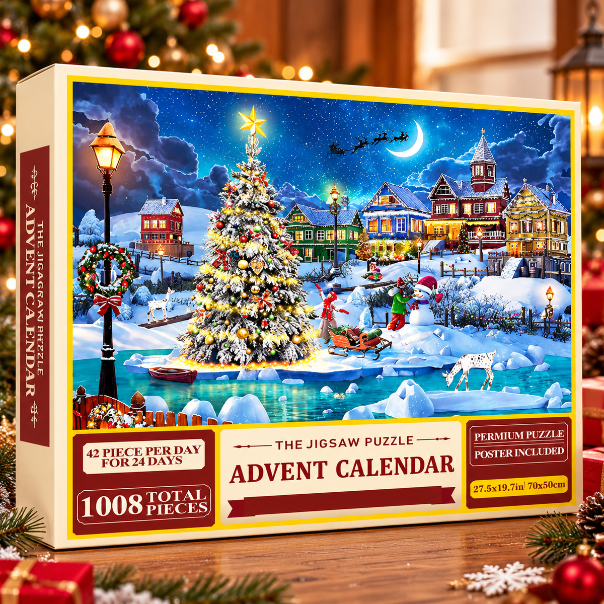 Christmas Village Puzzle Advent Calendar – 24 Days of Winter Magic
