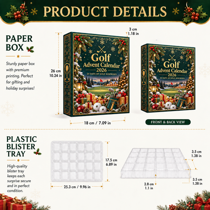 Golf Advent Calendar 2026 – 24 Christmas Golf Ornaments