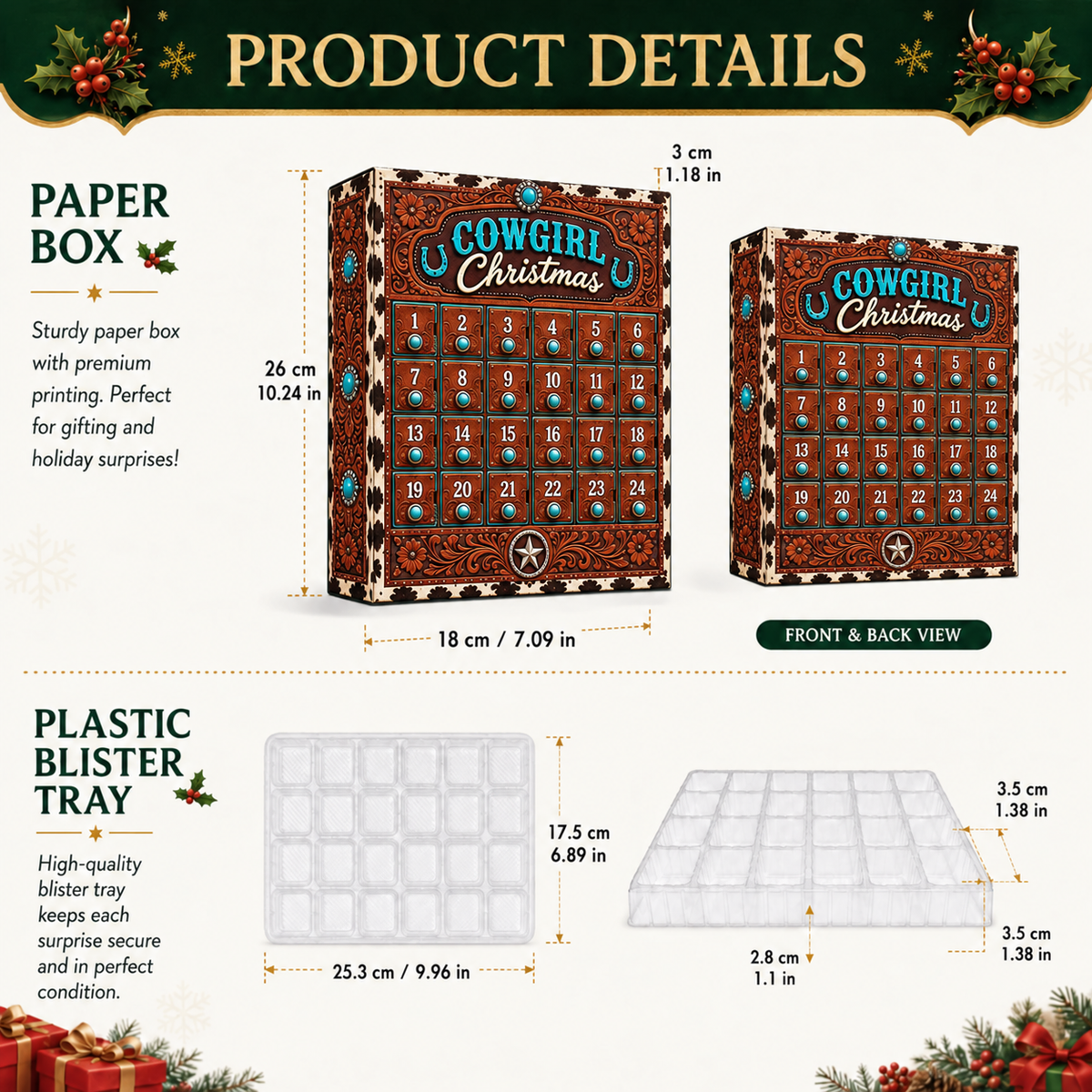 Cowgirl Christmas Advent Calendar – 24 Days of Western Charm
