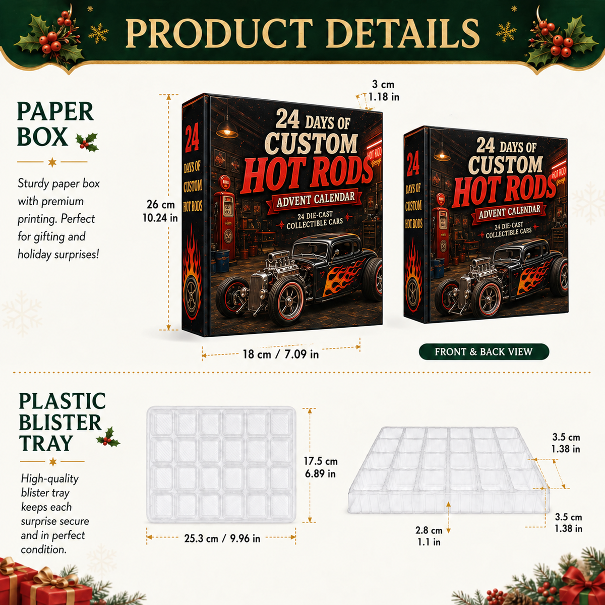 American Car Legends Advent Calendar – 24 Die-Cast Classic Cars