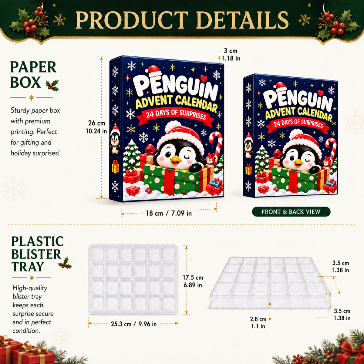 2026 Penguin Advent Calendar – 24 Cute Christmas Penguin Ornaments