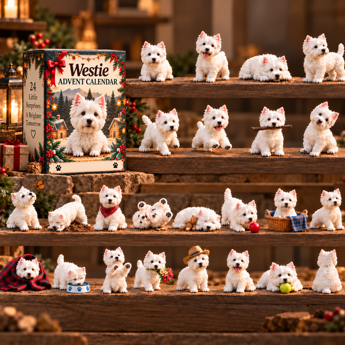 24 Days of Westies Advent Calendar – Cute Dog Christmas Ornaments