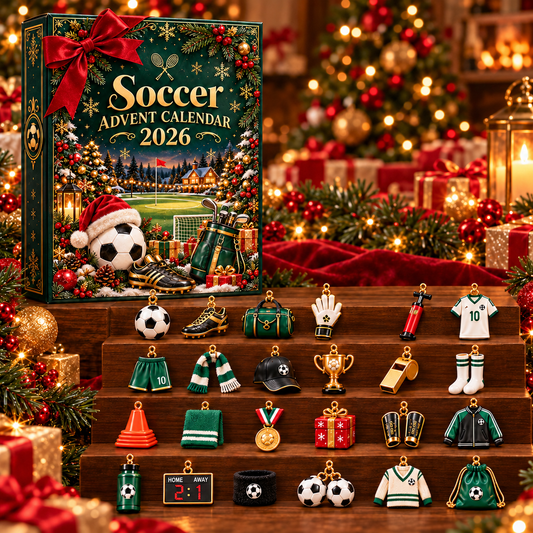 Soccer Advent Calendar 2026 – 24 Football Christmas Ornaments