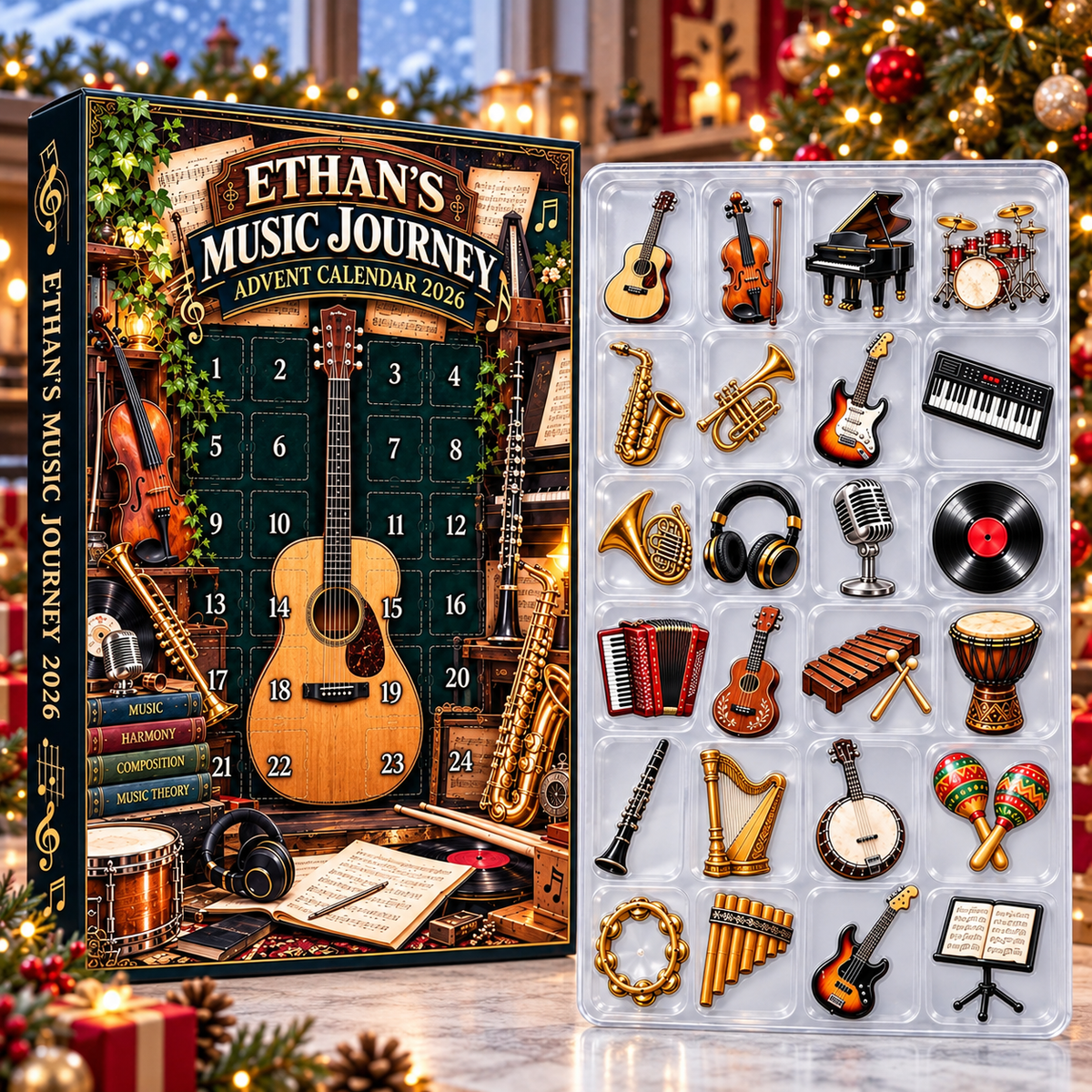 Personalized Music Advent Calendar 2026 – 24 Musical Surprises