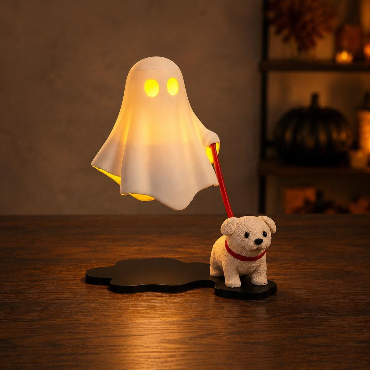 Ghost Walking Dog Halloween Lamp