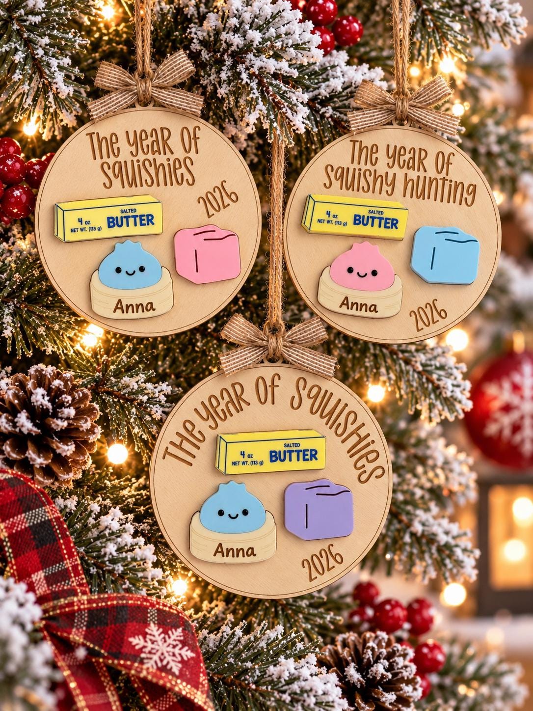 Squishy Dumpling 2026 Christmas Ornament