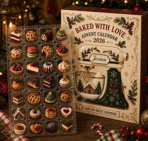Baking Advent Calendar 2026, 24 Mini Dessert Christmas Countdown