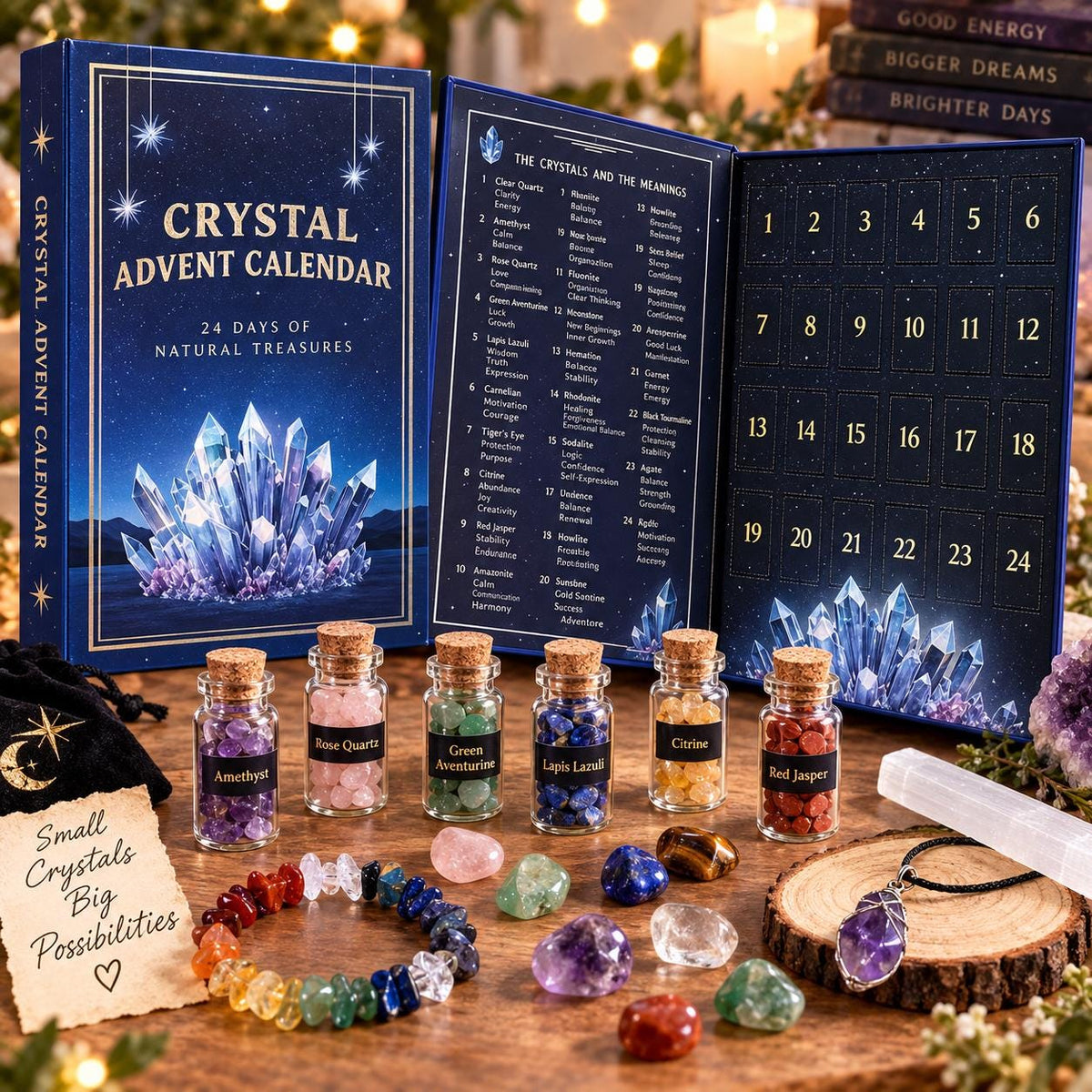 Crystal Advent Calendar, 24 Day Crystal Countdown