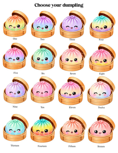 Personalized Dumpling Wood Ornament, Custom Name Squishy Dumpling Ornament 2026