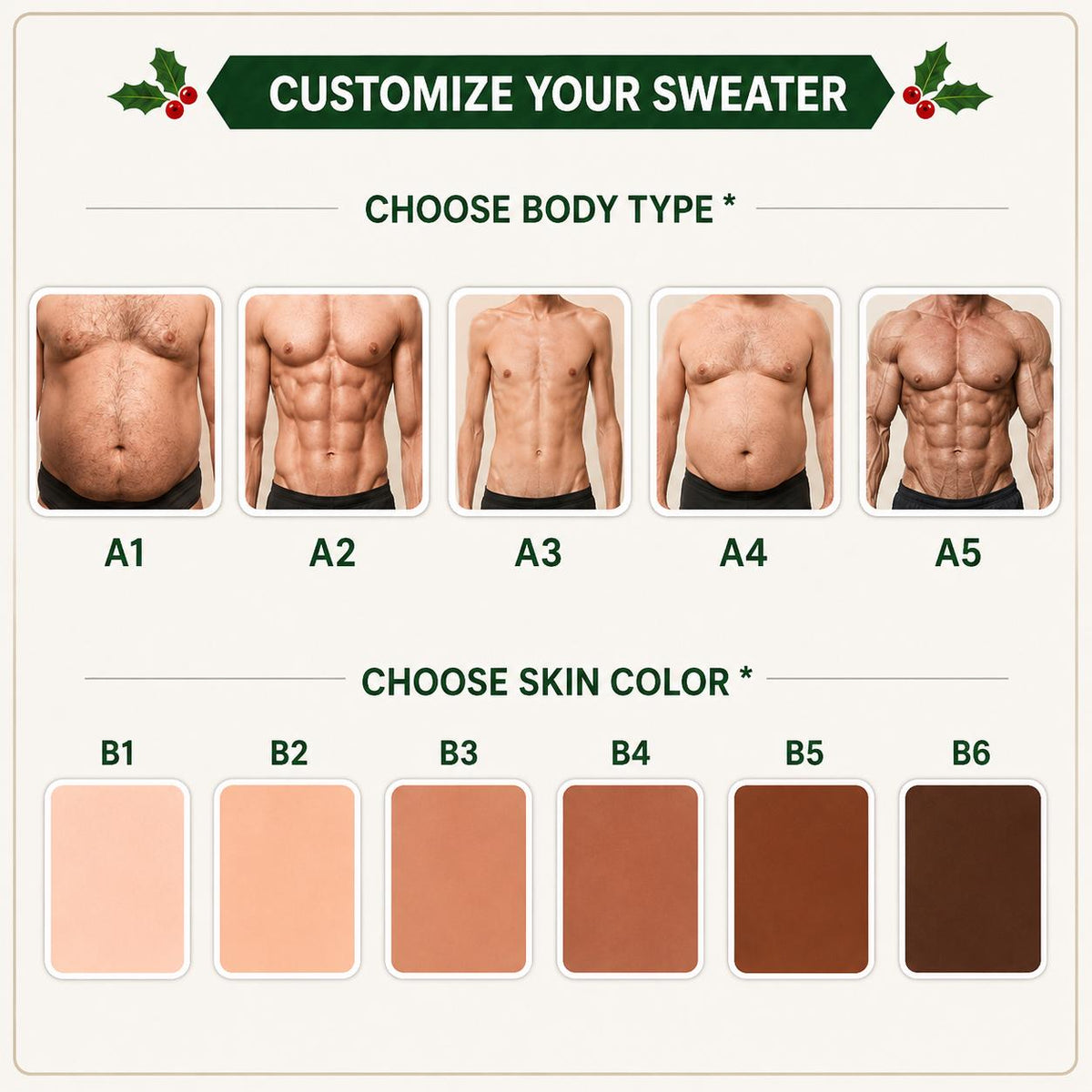 3D Fake Abs Santa Christmas Sweatshirt & Jogger Set