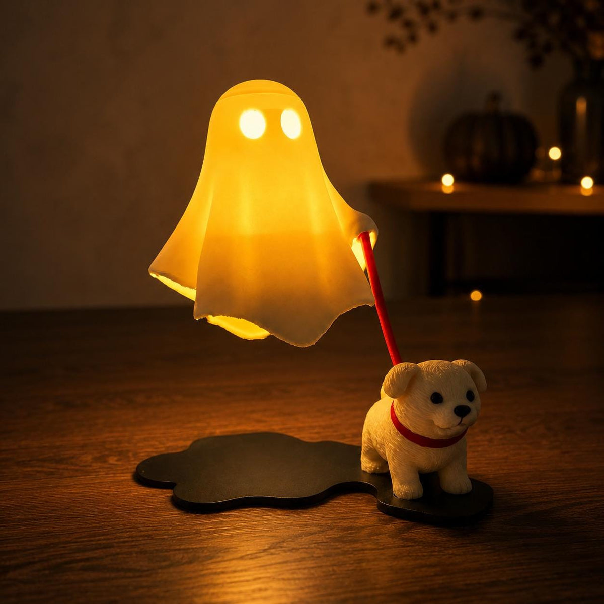 Ghost Walking Dog Halloween Lamp