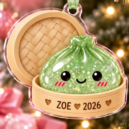 Squishy Ornament, Custom Name Dumpling Ornament