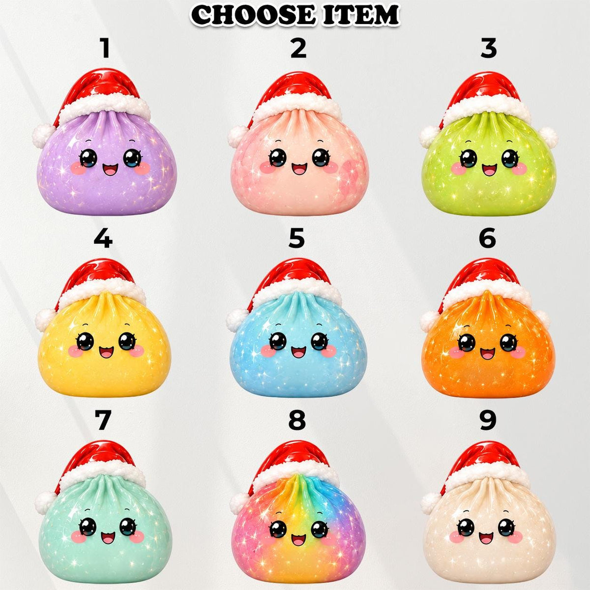 Personalized Glitter Dumpling Ornament,Dim Sum Acrylic Family Ornament