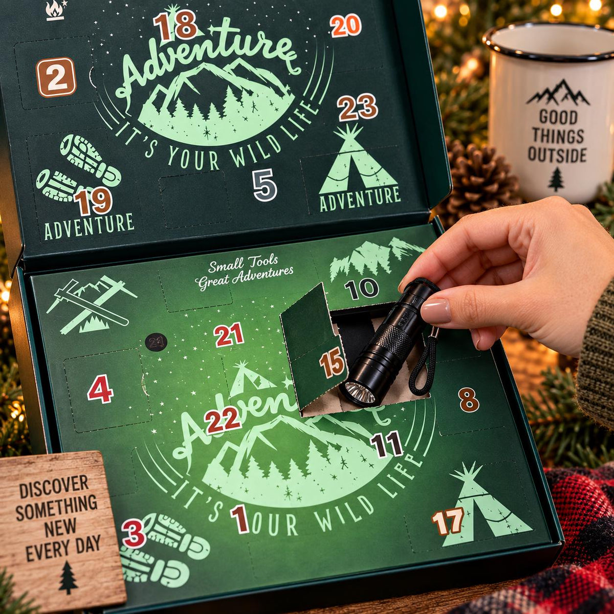 Survival Tool Advent Calendar, 24 Day Outdoor Gear Christmas Countdown