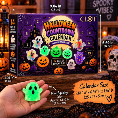 Halloween Countdown Calendar, 14 Spooky Squishy Surprise Toys