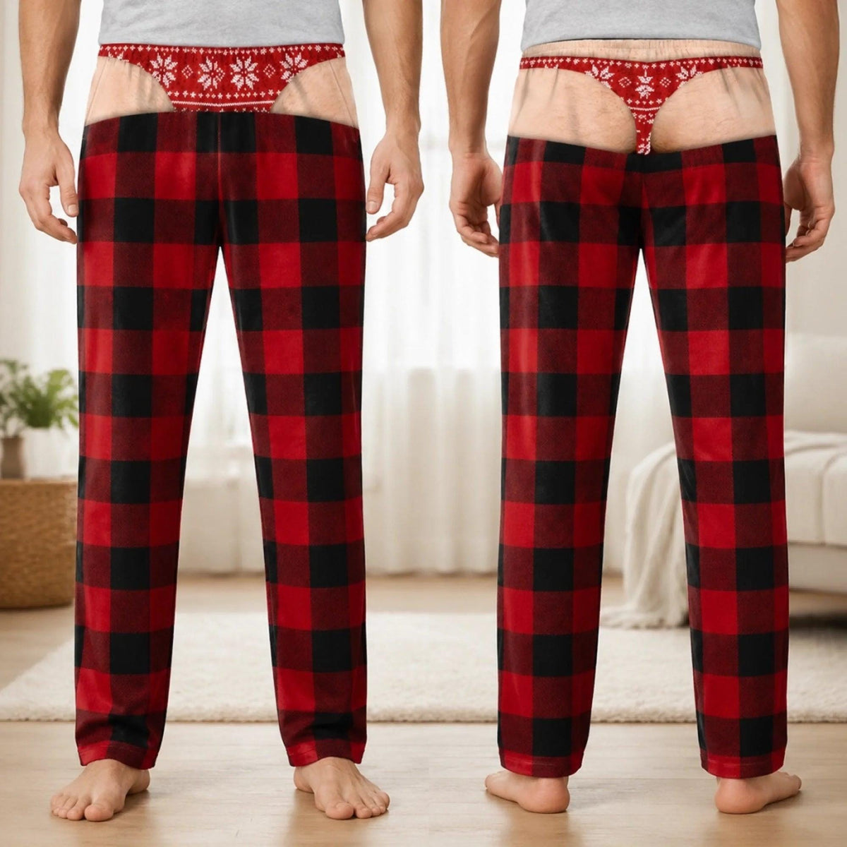 Custom Funny Men's Christmas Pajama Pants