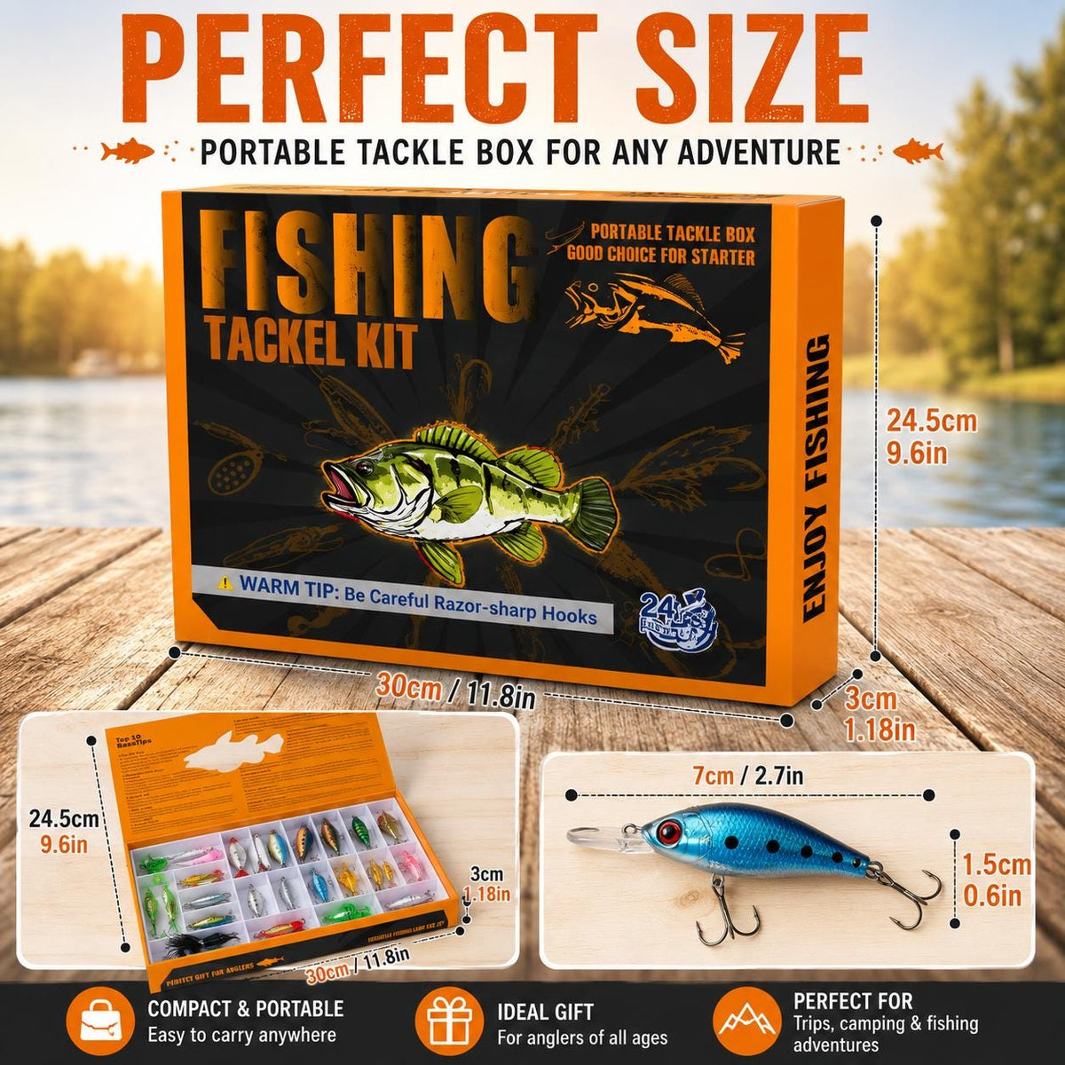 Fishing Advent Calendar 2026, 24 Day Fishing Lure Countdown