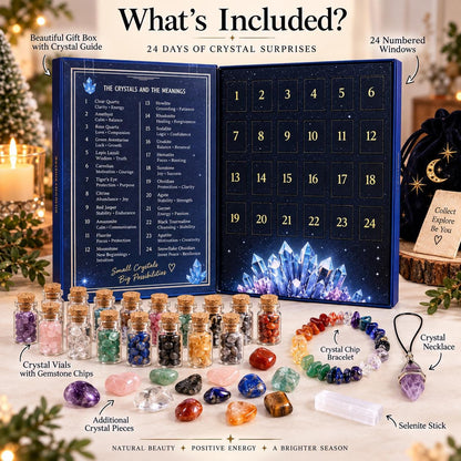 Crystal Advent Calendar, 24 Day Crystal Countdown
