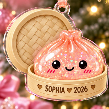 Squishy Ornament, Custom Name Dumpling Ornament