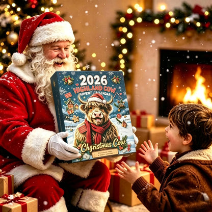 Highland Cow Advent Calendar 2026, 3D Mini Highland Cow Figures
