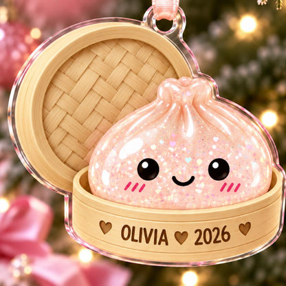 Squishy Ornament, Custom Name Dumpling Ornament