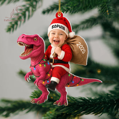 Personalized Dinosaur Christmas Ornament