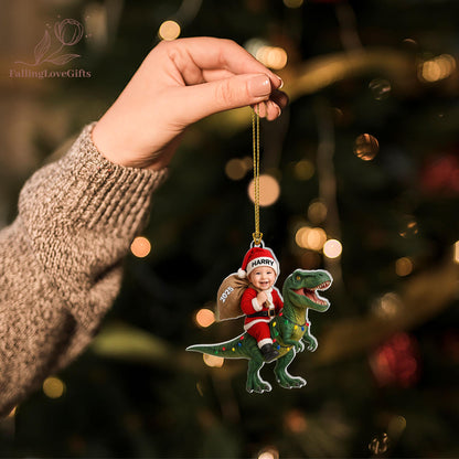 Personalized Dinosaur Christmas Ornament
