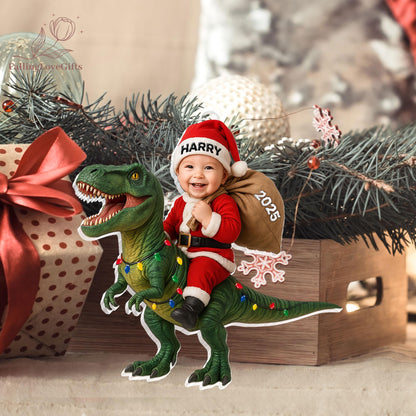 Personalized Dinosaur Christmas Ornament