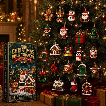 24-Day Mini Christmas Brick Ornament Advent Calendar