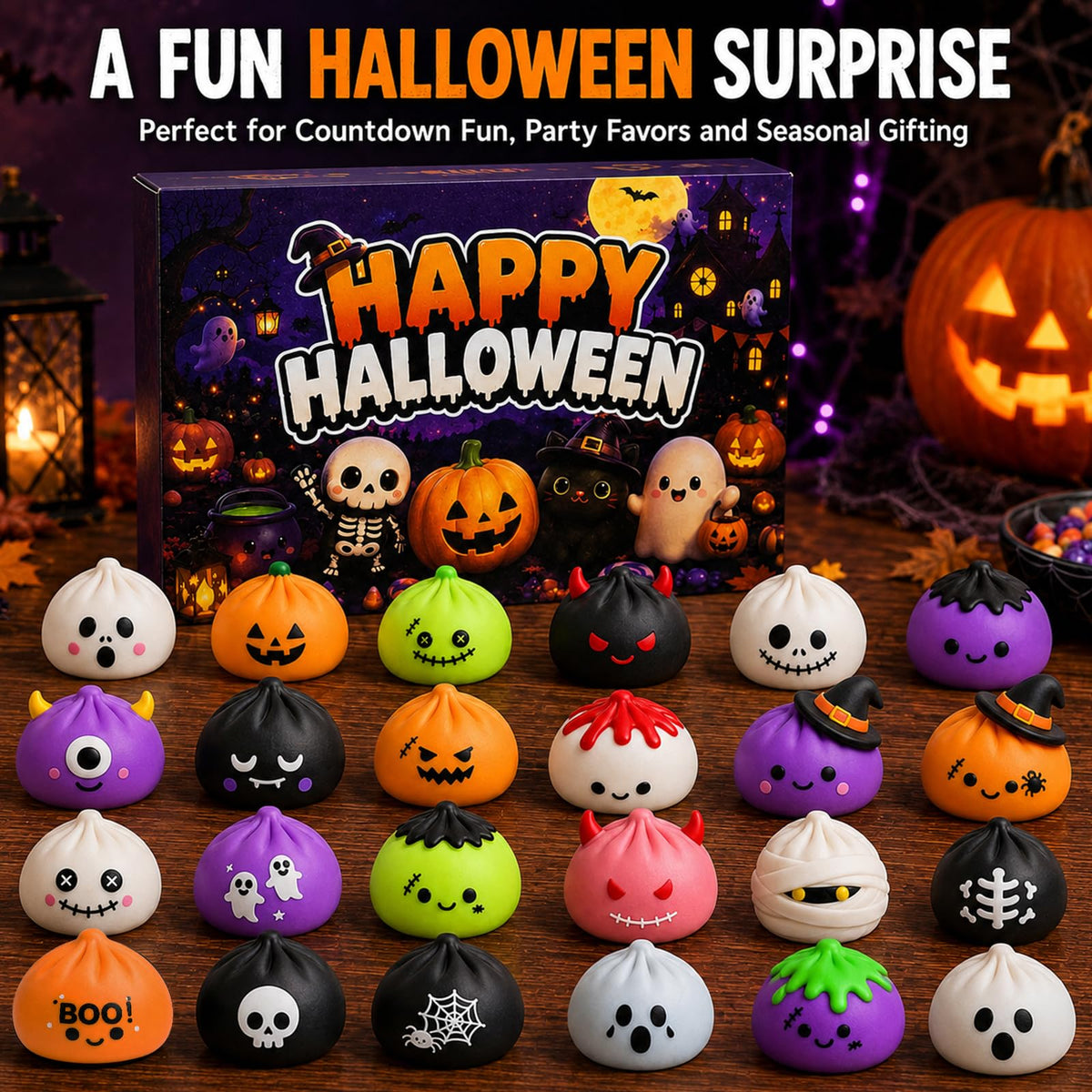 Halloween Advent Calendar 2026, Halloween Mochi Countdown Advent Calendar for Adults