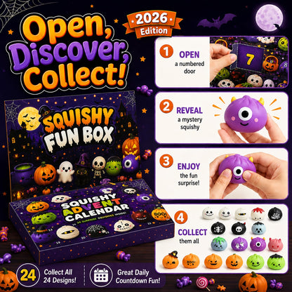 Halloween Advent Calendar 2026, Halloween Mochi Countdown Advent Calendar for Adults