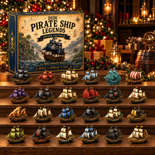 2026 Pirate Ship Legends Advent Calendar – 24 Nautical Ornaments