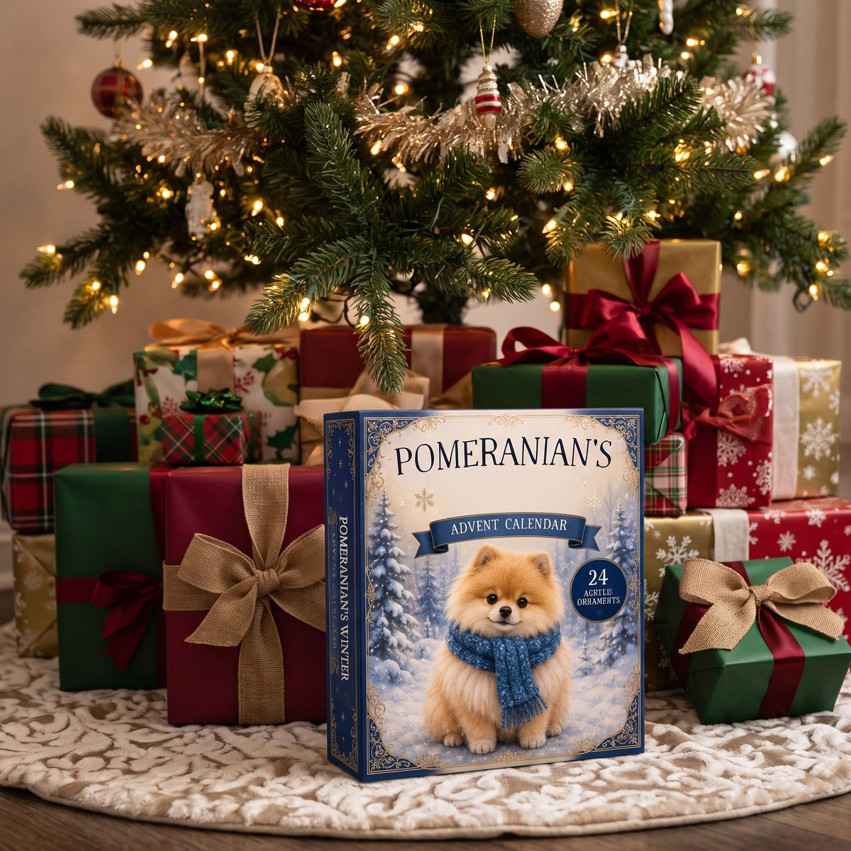 Winter Pomeranian Advent Calendar – 24 Days of Fluffy Joy