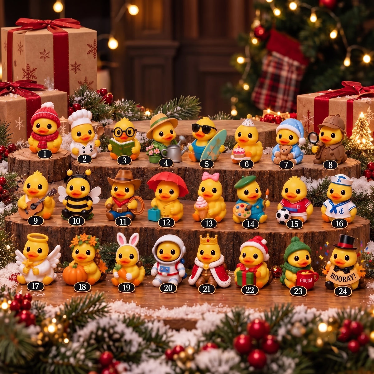 24 Days of Duck Magic Advent Calendar – 24 Adorable Duck Ornaments