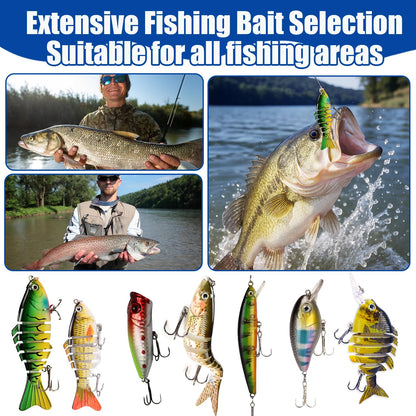 Advent Calendar Fishing Lure Set - 24 Days Countdown with Unique Lures for Freshwater & Saltwater