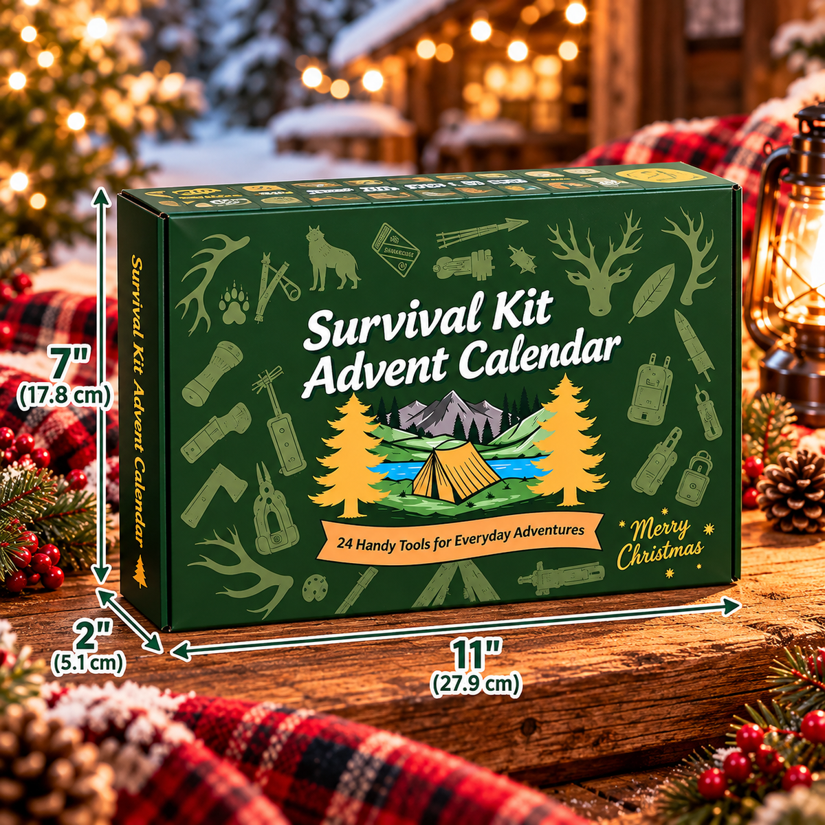 Camping Survival Advent Calendar, 24 Outdoor Tools & Gadgets