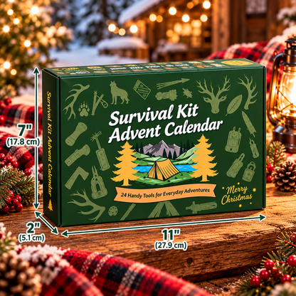 Camping Survival Advent Calendar, 24 Outdoor Tools & Gadgets