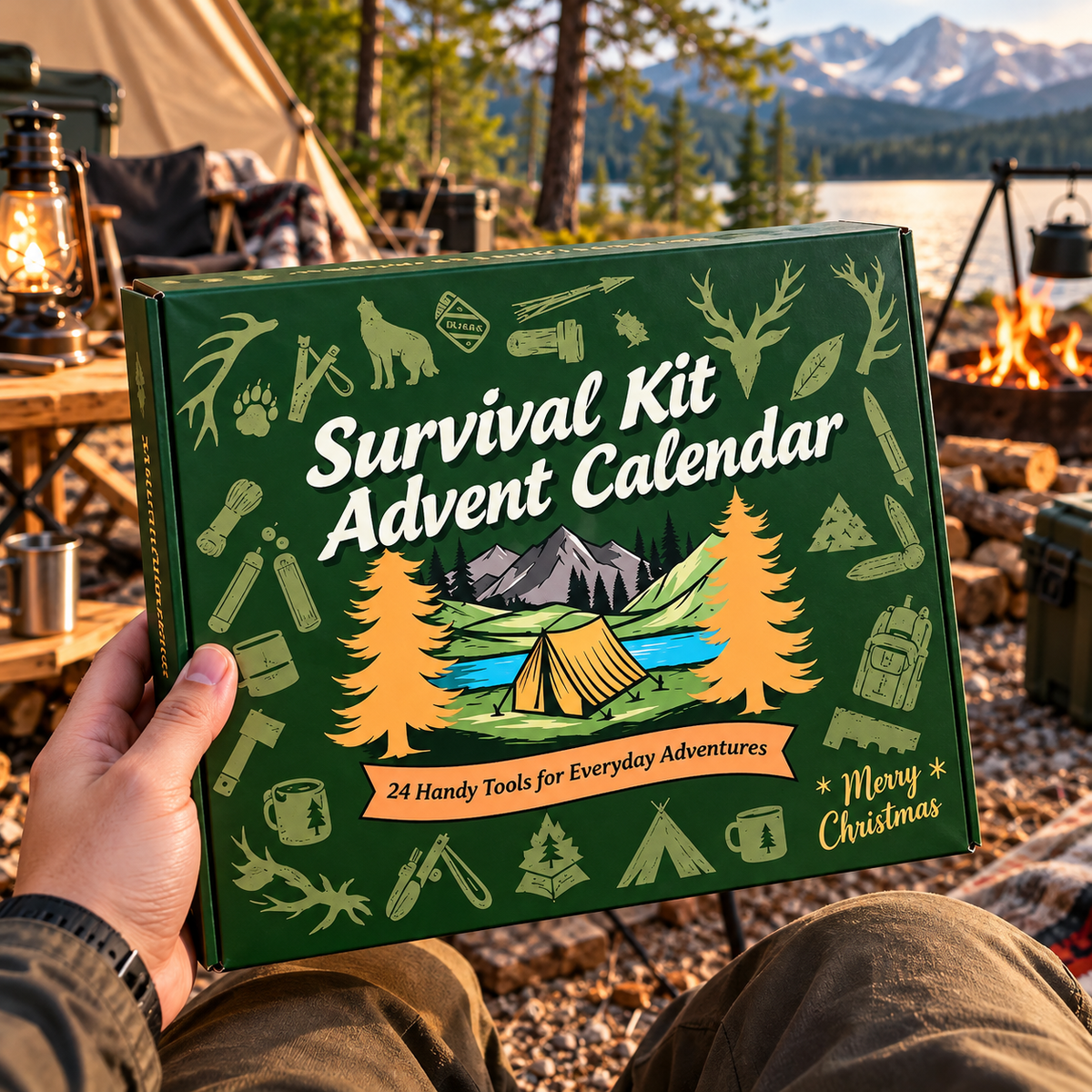 Camping Survival Advent Calendar, 24 Outdoor Tools & Gadgets