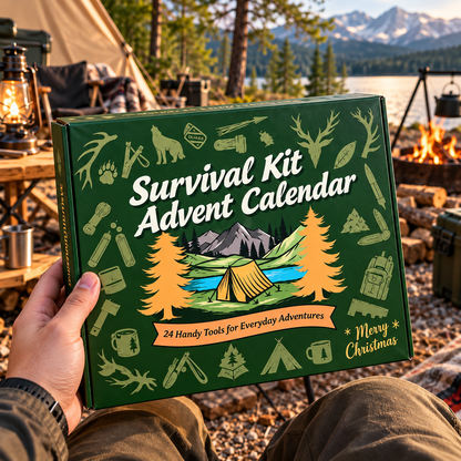 Camping Survival Advent Calendar, 24 Outdoor Tools & Gadgets