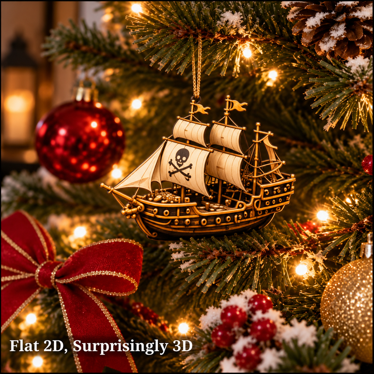 2026 Pirate Ship Legends Advent Calendar – 24 Nautical Ornaments