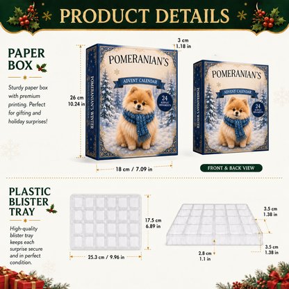 Winter Pomeranian Advent Calendar – 24 Days of Fluffy Joy