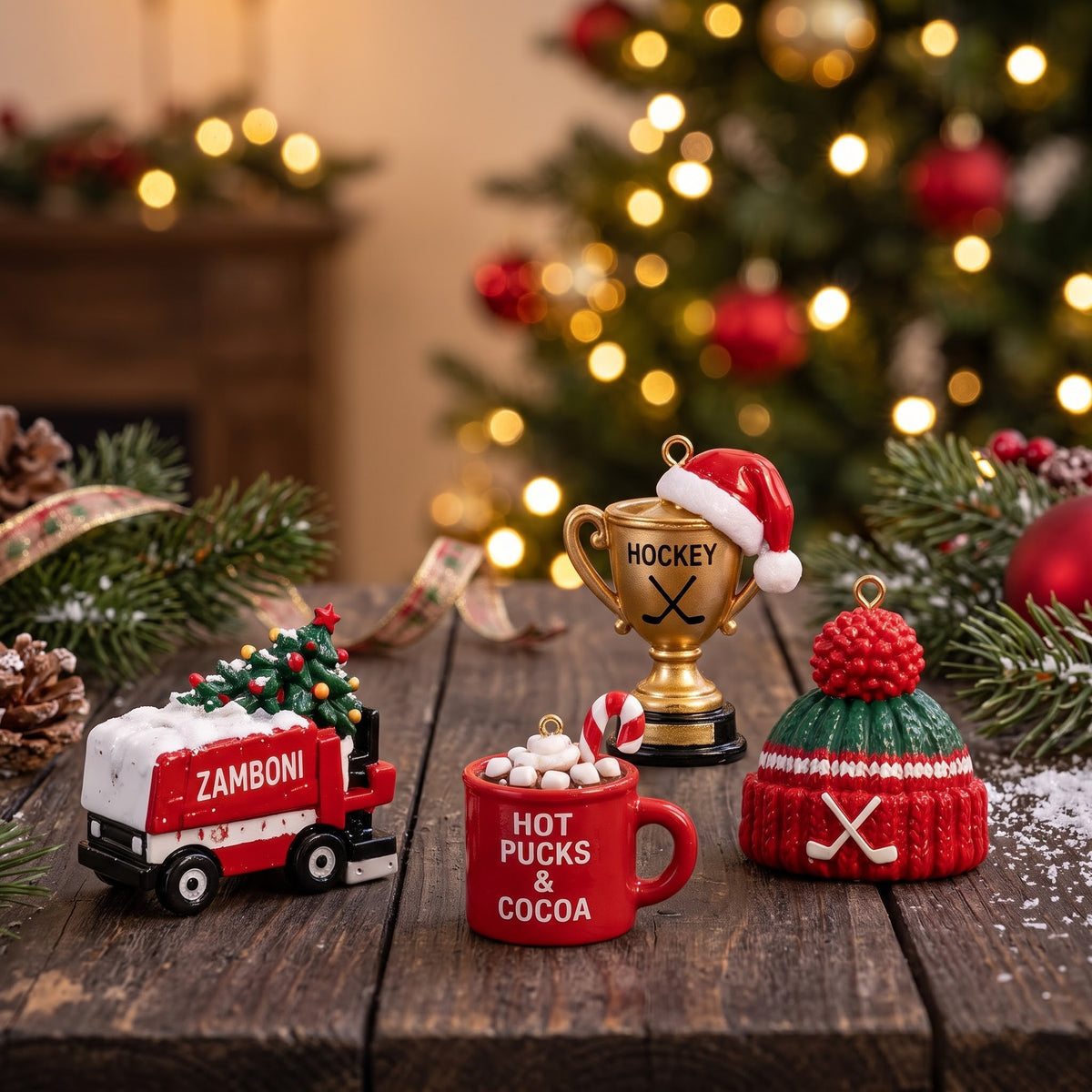 2026 Hockey Christmas Advent Calendar – 24 Festive Hockey Ornaments