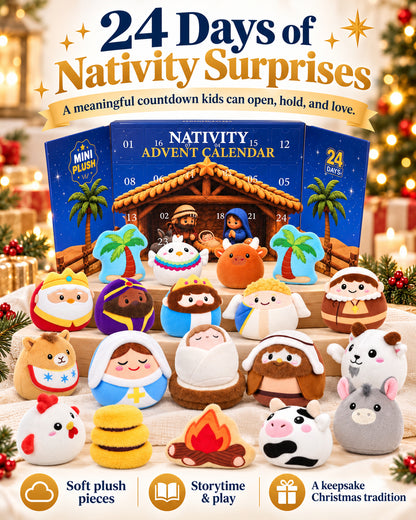 Nativity Plush Advent Calendar – 24 Days of Christmas Wonder