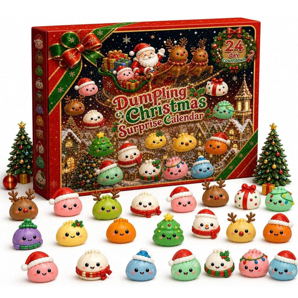 Christmas Squishies Advent Calendar 2026 Xmas Countdown Calendar for Adults