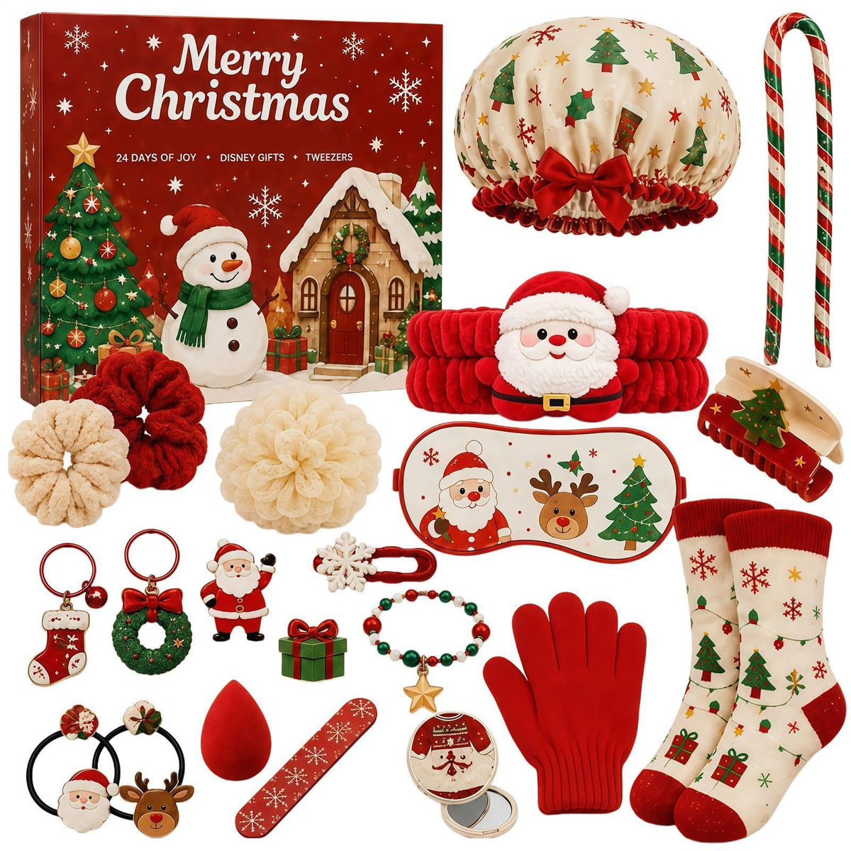 Christmas Advent Calendar 24 Days Countdown Set