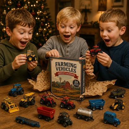 2026 Farm Vehicles Advent Calendar – 24 Tractor & Machinery Charms