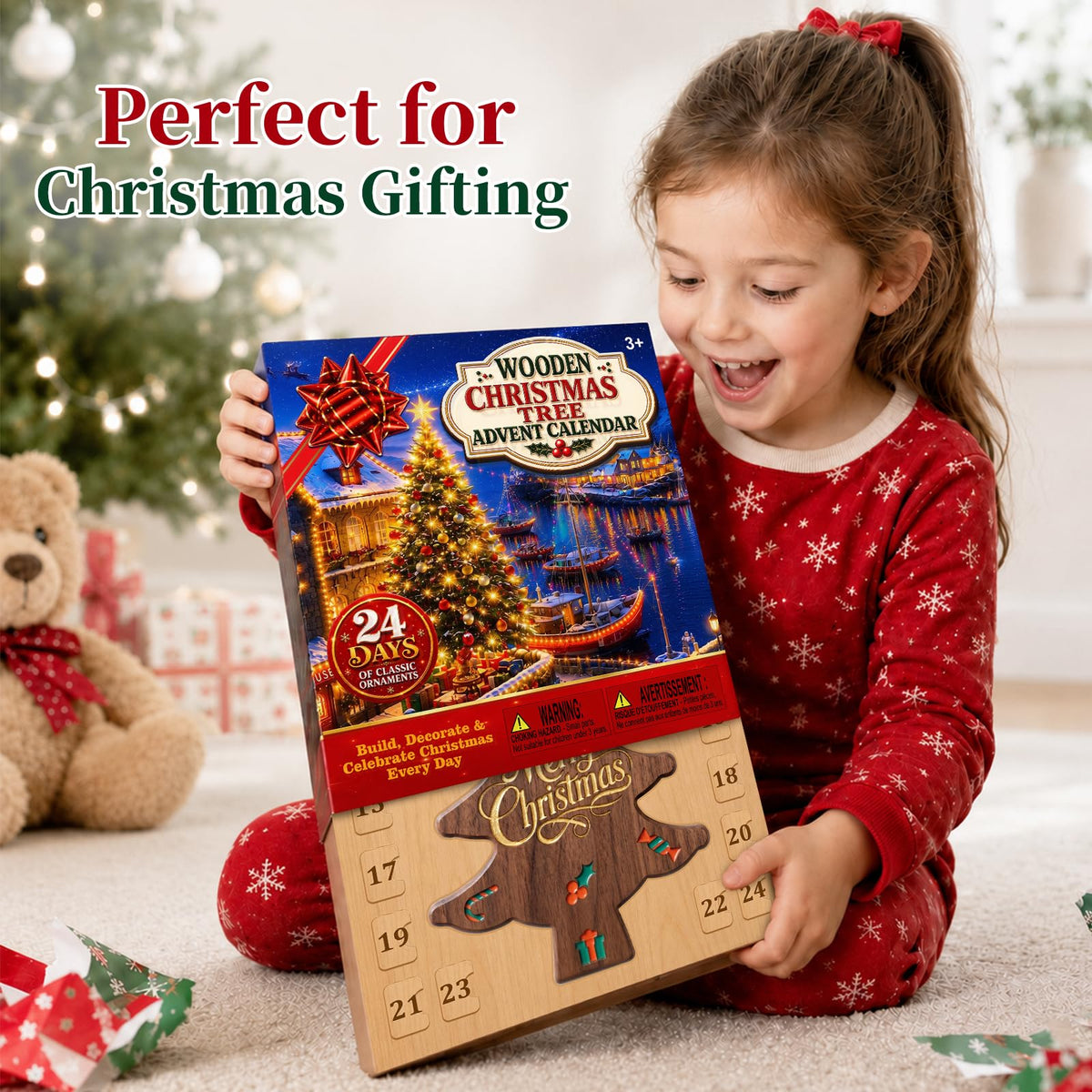 Christmas Tree Advent Calendar 2026 for Kids Adults, 24 Day Countdown Gift
